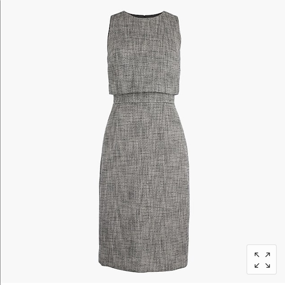 J.Crew Going Places dress (black/white tweed)